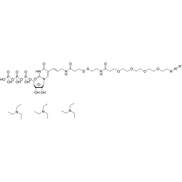 5-Azido-PEG4-SS-UTP tristriethylamine